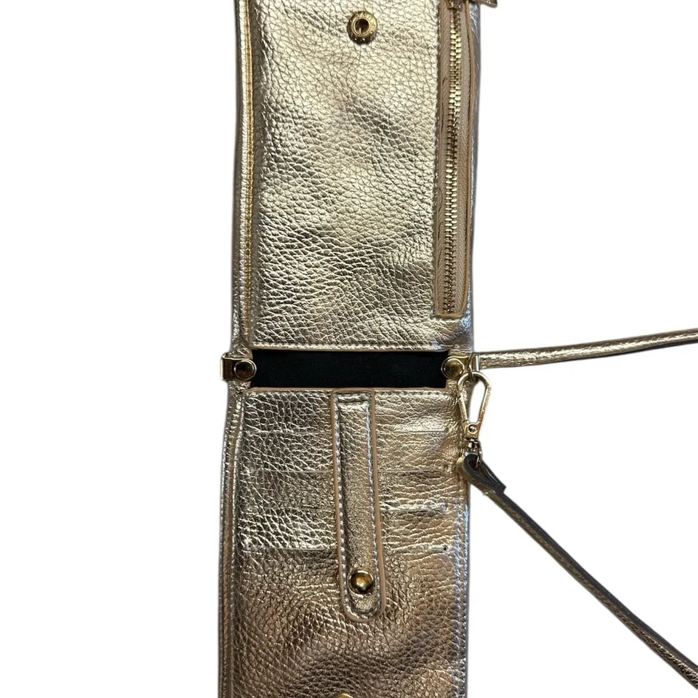 Gold Crossbody Wallet bag